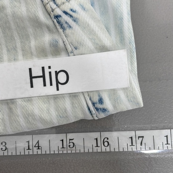 KanCan NWT Jean Skirt Estilo Striped Mini Skirt Denim Blue White Size Small S - Picture 12 of 13